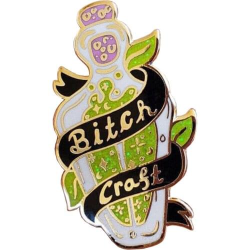 LT277 Magic bottle Hard Enamel Pins Badge Brooch Backpack Bag Collar Lapel Decoration Jewelry Gifts for Friends