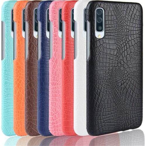 Leather Phone case For Samsung Galaxy A10 A20 A30 A40 A50 A60 A70 A80 A90 M10 M20 M30 A10E A20E Crocodile Skin hard Back Cover