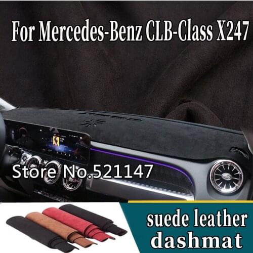 For Mercedes-Benz GLB-Class 200D 250 220 35 AMG 2019 2020 2021 Suede Leather Dashmat Dashboard Cover Pad Dash Mat Car-Styling