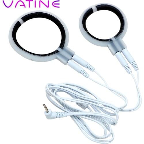 VATINE Electric Shock Penis Rings Therapy Massager Cock Rings Climax Physiotherapy Ring Sex Toys for Men Male Adult Products
