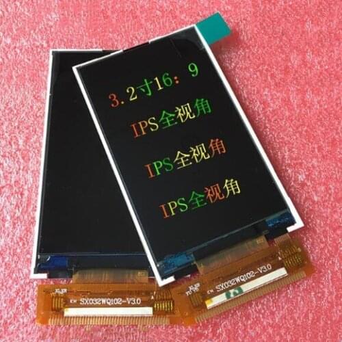 IPS 3.2 inch 44PIN HD TFT LCD Screen (16:9) ILI9327 Drive IC 240(RGB)*400 MCU 8/16Bit Interface