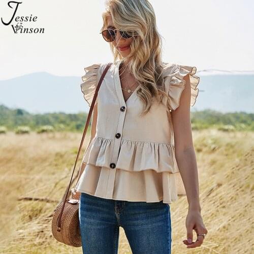 Блузки без рукавов JESSIE VINSON China At AliExpress