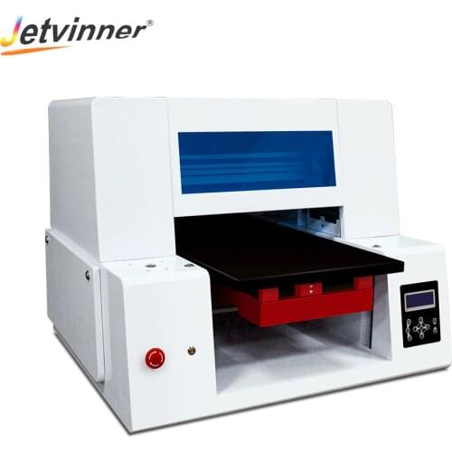 Jetvinner Original Fast Speed DTG Flatbed Pritner A3 Size T-shirt Printers with Double Print Head for Dark Color Clothing Print