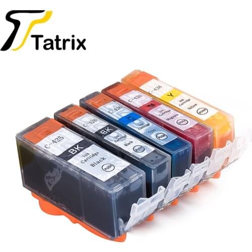 Tatrix PGI-425 CLI-426 PGI425 CLI426 compatible printer ink cartridges for Canon PIXMA IP4840 IP4940 IX6540 MG5140 MG5340 MG6140