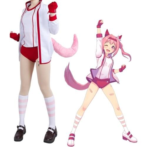 Pretty Derby Haru Urara Cosplay Costumes Top Pants Uniform Accessories Full Sets Anime Role Play Costume Halloween Carnival