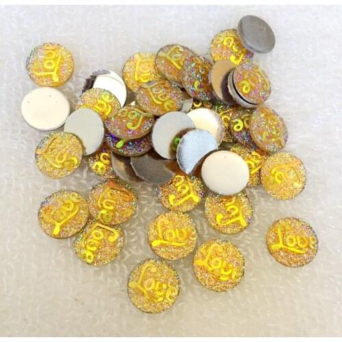 Round Resin Flat back Rhinestones strass For wedding Decorations Accessories 320pcs/lot -E162