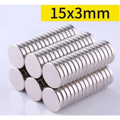 Round Neodymium Magnet Dia. 15/18/19mm Strong Circular Disc Magnet Powerful Magnetic Magnet Thickness 1mm 1.5mm-5mm