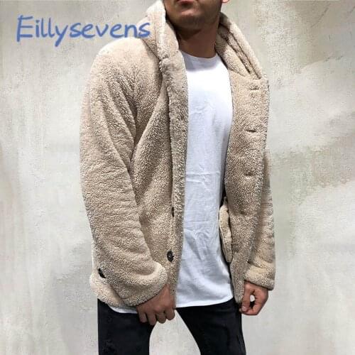 Winter Mens thick coat Pure-Colour Loose quality jogger texture pullovers 2021 New fashion Hoodies Male Long Sleeve Jackets