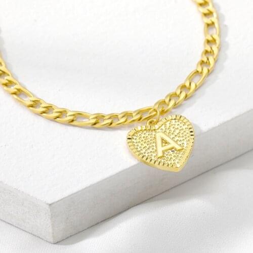 Wholesale 26pcs Womens Fashion Leg Chain Stainless Steel A-Z Letter Initial Anklets Bracelets Femme Best Friend Gifts