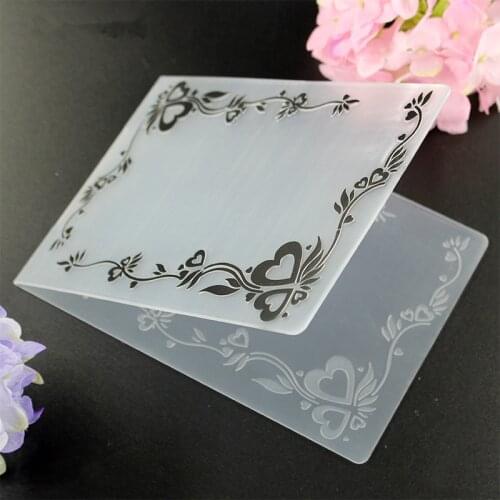 YLEF020 Frame Plastic Craft Embossing Folder For Scrapbook Stencils DIY Album Cards Making Decoration Template Mold 10.5*14.5cm