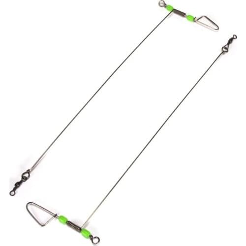 New Fishing Balance 30cm Silver Stainless Steel Balance Bracket with Luminous Bead Steel Wire Balance Fishing Gear Accessories