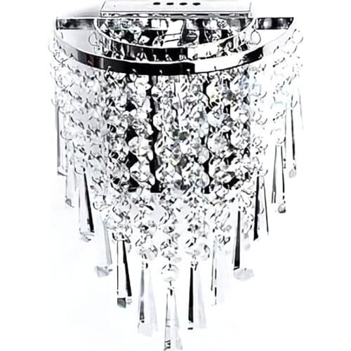 Modern Crystal Wall Lamp Chrome Sconce Wall Light for Living Room Bathroom Home Indoor Lighting Decoration