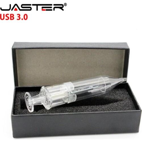 JASTER USB 3.0 Doctor syringe usb with box USB Flash Drive pendrive 4GB 8GB 16GB 32GB 64GB Pen drive U disk Memory Stick gift
