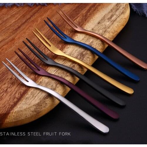 Stainless Steel Fruit Forks Small Size Pickle Forks Cocktail Salad Dessert Cake Forks Tableware for Banquet Party Seafood Dinner