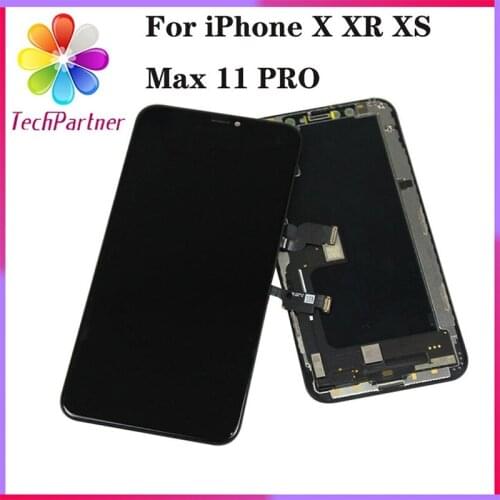 ZY Quality OLED For iPhone X XR XS Max LCD Screen Replacement For iPhone 11 ProMax Display With 3D Touch Assembly True Tone