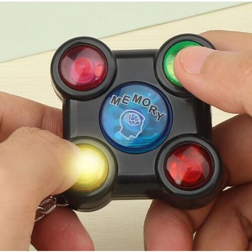 1PC Adults Kids Stress Relief Toy Portable Colorful Educational Memory Gamepad Cube Breakthrough Maze Gadget Keychain Shape Y5M5