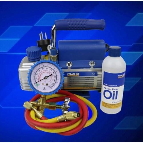 150W Vacuum pump FY-1H-N Air conditioni Add fluoride tool Vacuum pump set With refrigerant table Pressure gauge Refrigerant tube