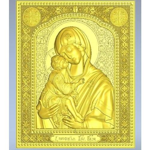 3d model relief for cnc in STL file Icon_Donskaya