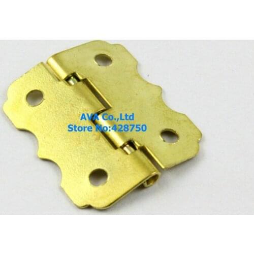 40 Pieces Gold Jewelry Box Hinge Small Hinge 25x20mm with Screws
