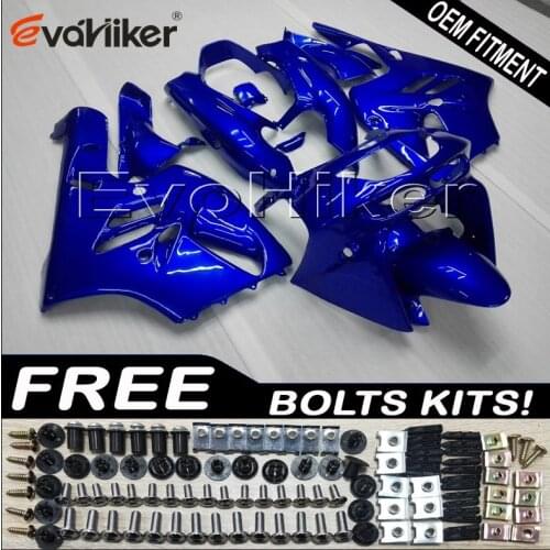 ABS Plastic Bodywork Set for ZX9R 1994 1995 1996 1997 blue ZX 9R 94 95 96 97 ABS Plastic Bodywork Set