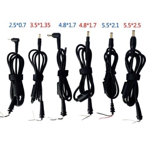 Laptop AC Power Adapter Charger Cable DC Repair Cord for Asus Toshiba Lenovo connector cable 5.5*2.5/2.1/4.8*1.7/4.0*1.7/2.5*0.7