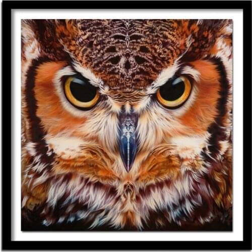 Owl Diamond Painting Cross Stitch Animals Patterns Rhinestone Diamond Embroidery Full Square Diamond Needlework