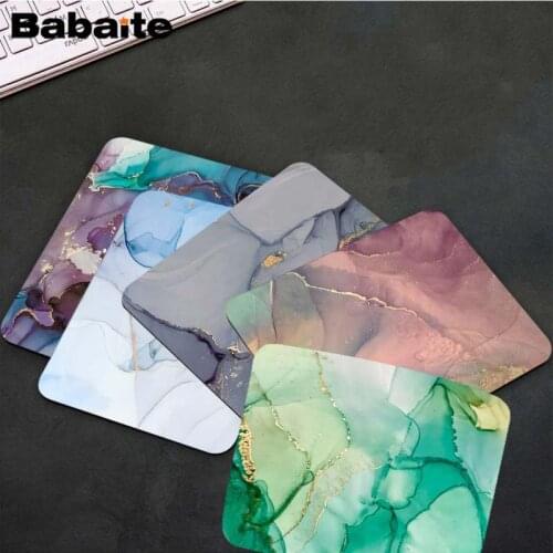 Babaite New Marble Delicious Ice Cream Customized laptop Gaming mouse pad Smooth Writing Pad Desktops Mate gaming mouse pad