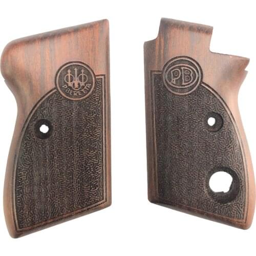 Single-Button Beretta Laser Cut Wooden Grip