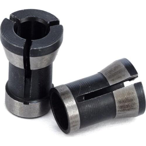 GTBL 2Pcs High Precision Collet Chuck Set 6.35Mm 8Mm Engraving Trimming Machine Electric Router For Machinery Manufacturing