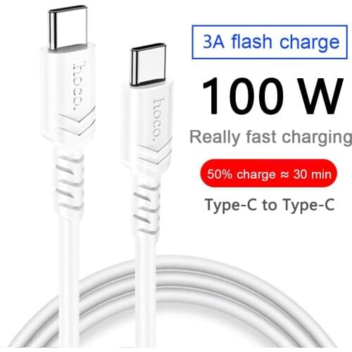 New 100W 3A Usb C To Usb C Fast Charging Cable For Android Mobile Phone Data Cord Cable Type C to Type-C Wire For Xiaomi Huawei