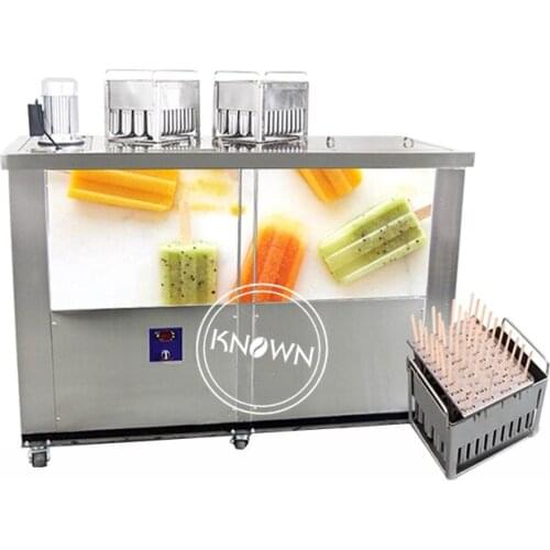 EU standard commercial R410A refrigerantor ice lolly making machine with 4 molds