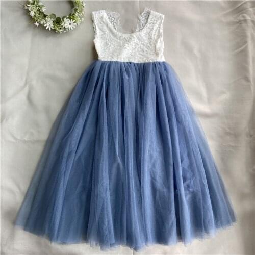 Beautiful Girls Fashion Eyelash Lace Dress for Kids Ins Ruffles Gauze Vestido for apricot wedding Children Long dress Clothing