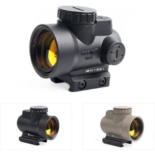 Tactical Trijicon MRO Style 1x Red Red Dot Sight Rifle Scope With High And Low Picatinny Rail Mount Base Hunting Shooting M9159