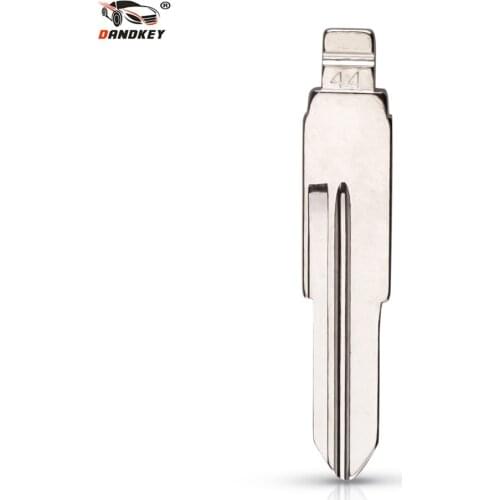 Dandkey 10Pcs/lot Metal Blank Uncut Flip KD Remote Key Blade Type #44 For Chery Elegant NO.44 Blade