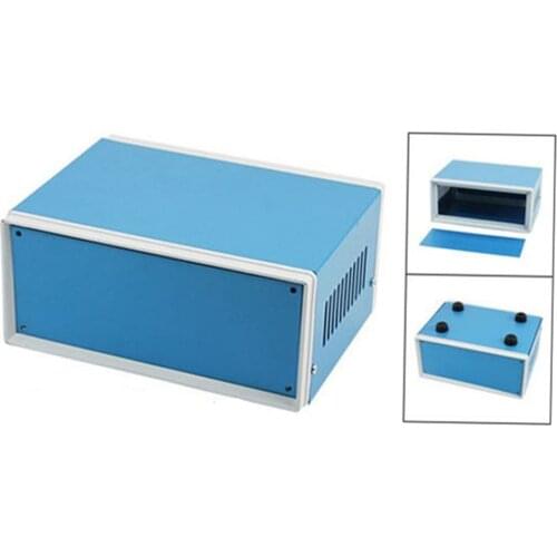 Free Shipping Blue Metal Enclosure Project Case DIY Junction Box Accessories 170*130*80mm
