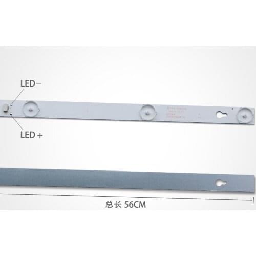New 2pcs/set 6LED(6V) 560mm LED Backlight Strip for L32P1A 4C-LB3206-HR03J HR01J 32D2900 32HR330M06A5 V5