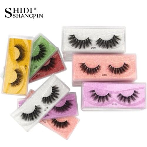 Wholesale Mink Lashes 10/30/50/100 Pcs 3D Mink Eyelashes In Bulk Natural soft False Eyelashes Wispy Lashes Makeup Fluffy Lashes