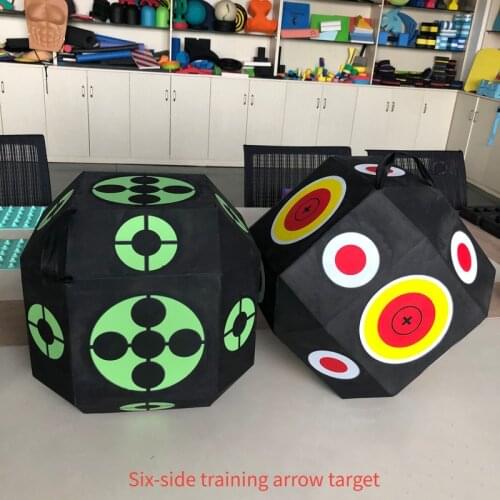 Portable 3D Target Dice Six-Side 38cm for Shooting Hunting Practice Training Eco-friendly Arrow Target Cube for Recurve Bow