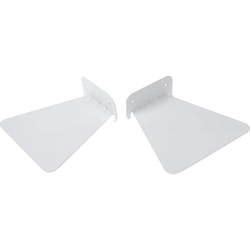 Promotion! 2pcs Modern Iron book shelf wall invisible bookshelf for home decoration Floating Bookshelf(White)