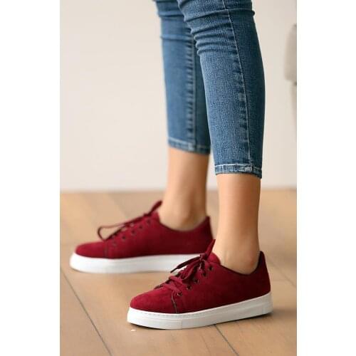 Pink Potin Shoes 006-300-21 Burgundy Suede