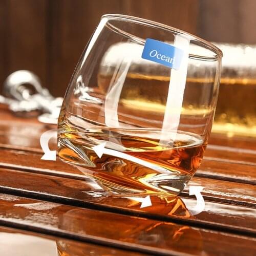 Ocean Roly-poly Rotate Top Drinking Whiskey Glass Bar Chivas Regal Beer Brandy Wine Cup Tumbler Verre Vidro Gafas Xicaras Copo