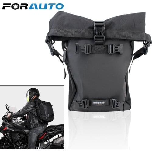 Multi-function 10L Motocross Rear Seat Bag Waterproof Outdoor Riding Backpack Large Capacity Motorcycle Storage Saddle Bag