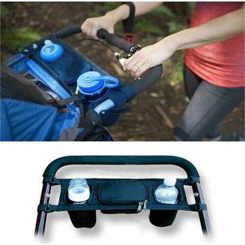 Print baby stroller baby trolley bag with detachable tote bag multifunctional baby stroller rear hanging tray hanging bag