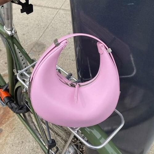 Crescent Women Bags Small Tote Handbags Luxury Brand Leather Shoulder Bag Female Clutch Bags Ladies Fashion Travel Underarm Bag