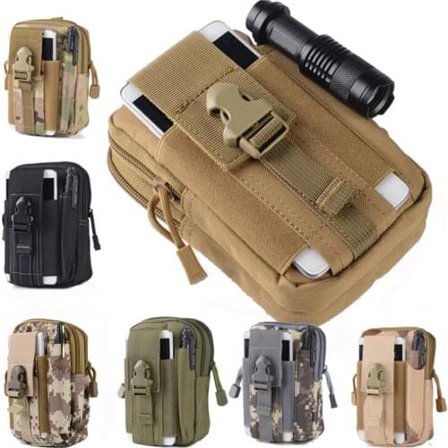 Tactical Molle Pouch Waist Pack Hunting Bag Belt Small Pocket Military Waist Bag Running Travel Camping Outdoor Pouch Phone Case