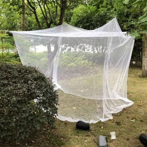 Outdoor Camping Lightweight Mosquito Net 1pc White Color Simple 4 Corner Bed Mosquito Net Square Foldable Anti-insect Canopy Net