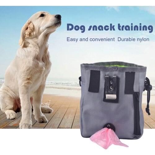 Outdoor Portable Dog Training Treat Bag Strong Wear Resistance Large Capacity Pet Feed Pocket Snack Reward Waist Bag