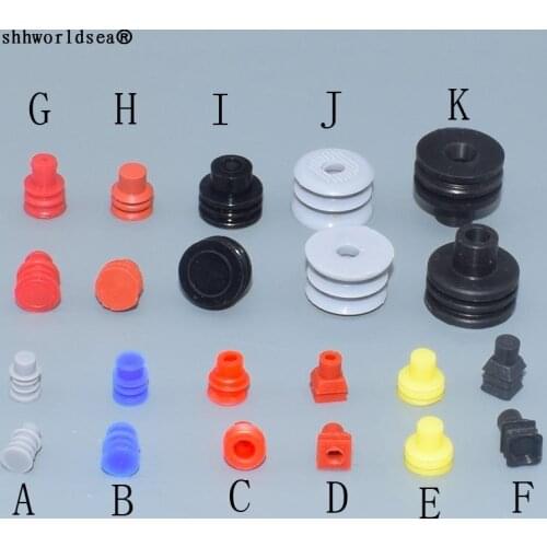 Shhworldsea 11type waterproof connector waterproof rubber Transparent black Silicone Rubber washer pull plugs seal