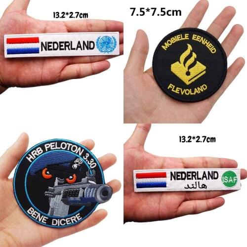 TEAM PARATE EENHEID goat Embroidered punk biker Patches Clothes Stickers Apparel Accessories Badge