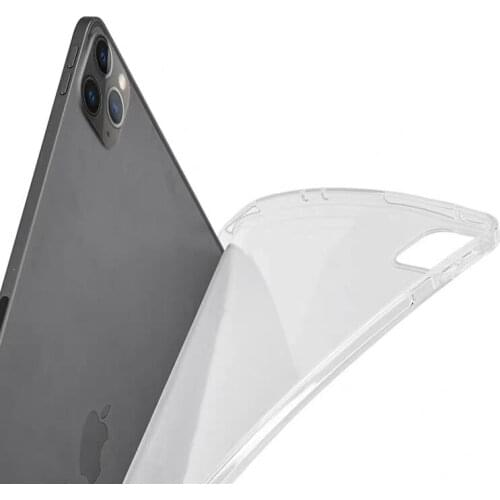 Jelly Case for 2021 iPad Pro 12.9 inch Clear Transparent Cover Soft TPU Back Shell Skin